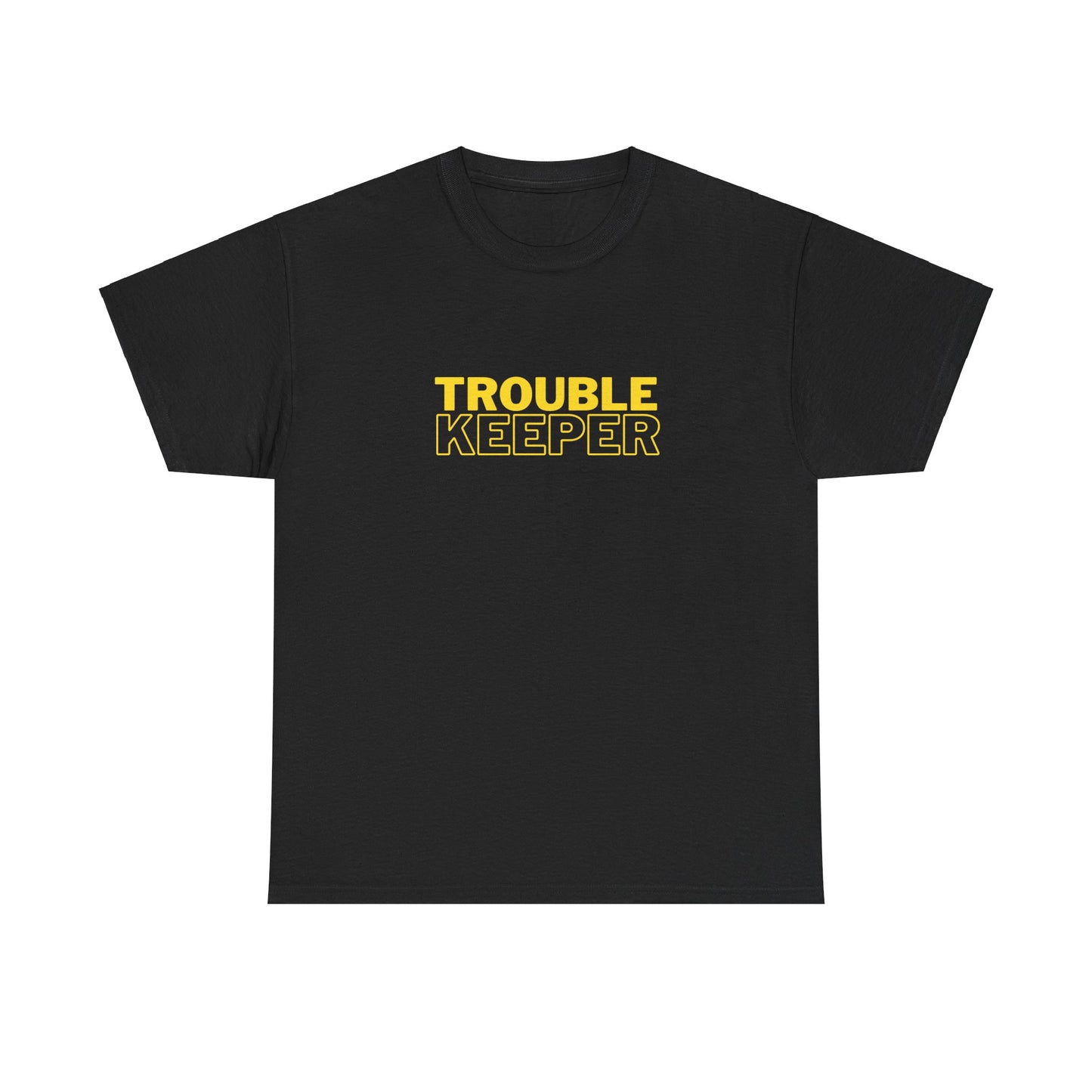 Gildan 5000 Heavy Cotton Tshirt Trouble Keeper and Trouble Maker Couple Matching Shirts, Funny Couple Tee, Trouble Shirt, Couple Matchings Tshirt, Funny Saying Tee