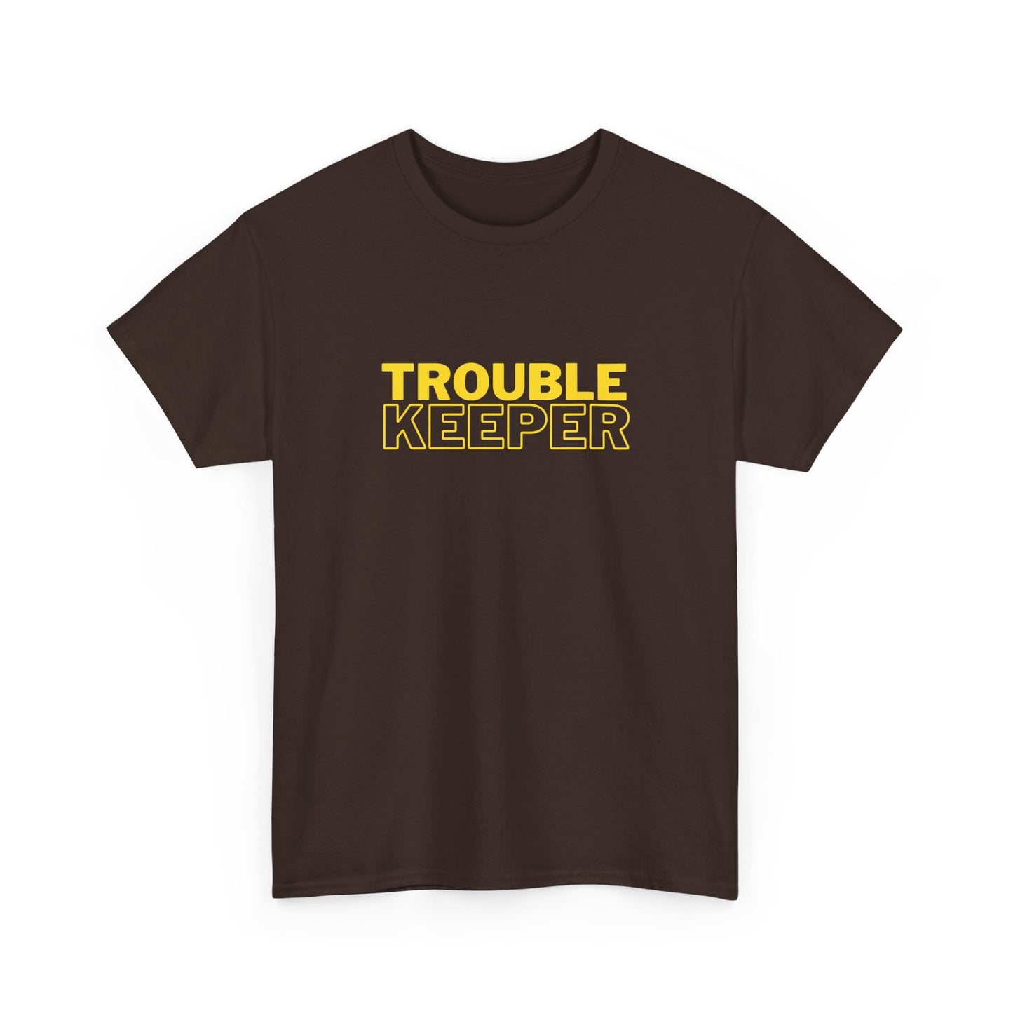 Gildan 5000 Heavy Cotton Tshirt Trouble Keeper and Trouble Maker Couple Matching Shirts, Funny Couple Tee, Trouble Shirt, Couple Matchings Tshirt, Funny Saying Tee