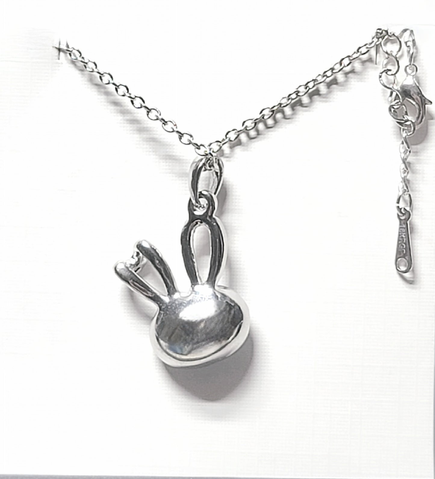Rabbit Necklace | Citrine Rhinestone Cubic Zirconia Crystal Rabbit Pendant With 18K RGP Chain
