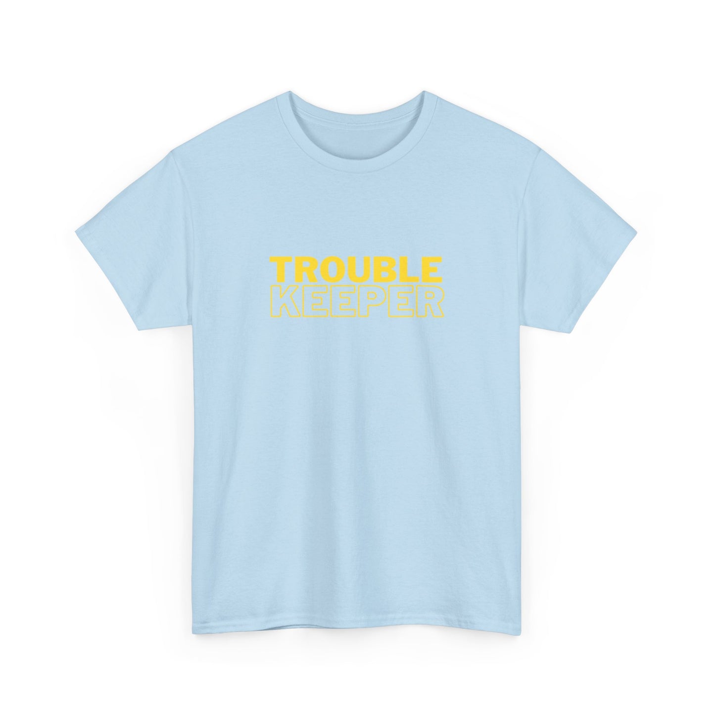 Gildan 5000 Heavy Cotton Tshirt Trouble Keeper and Trouble Maker Couple Matching Shirts, Funny Couple Tee, Trouble Shirt, Couple Matchings Tshirt, Funny Saying Tee