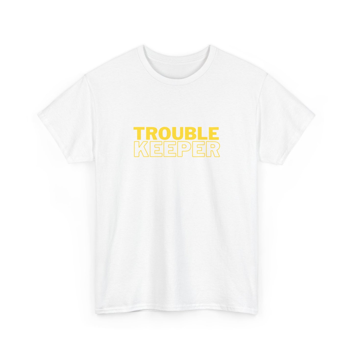 Gildan 5000 Heavy Cotton Tshirt Trouble Keeper and Trouble Maker Couple Matching Shirts, Funny Couple Tee, Trouble Shirt, Couple Matchings Tshirt, Funny Saying Tee