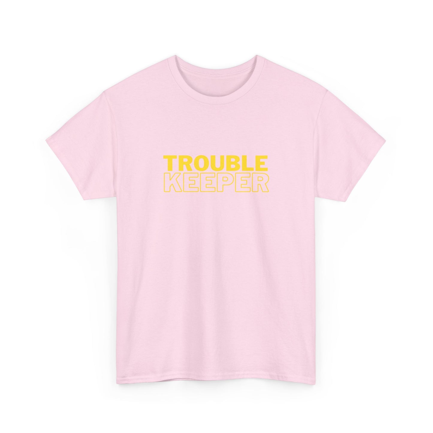 Gildan 5000 Heavy Cotton Tshirt Trouble Keeper and Trouble Maker Couple Matching Shirts, Funny Couple Tee, Trouble Shirt, Couple Matchings Tshirt, Funny Saying Tee