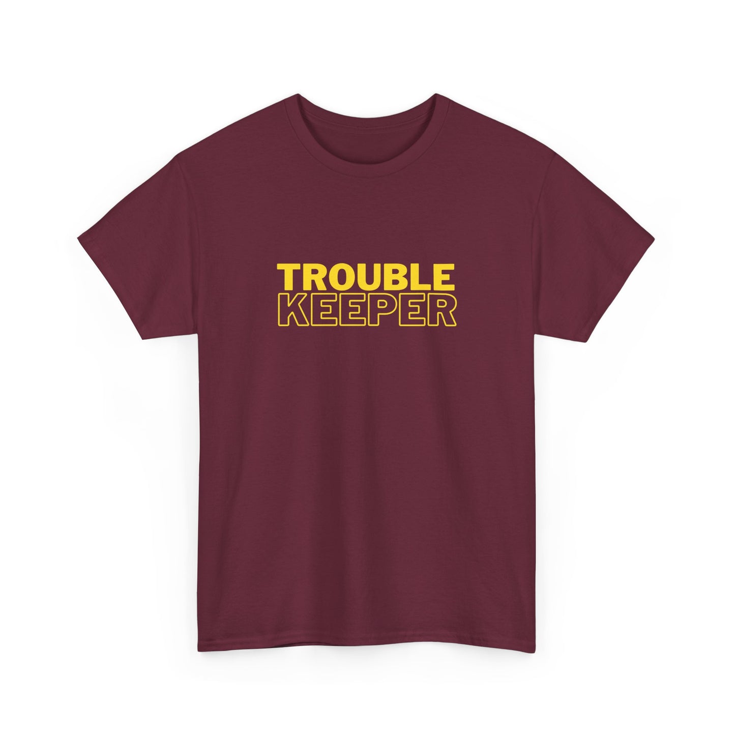 Gildan 5000 Heavy Cotton Tshirt Trouble Keeper and Trouble Maker Couple Matching Shirts, Funny Couple Tee, Trouble Shirt, Couple Matchings Tshirt, Funny Saying Tee