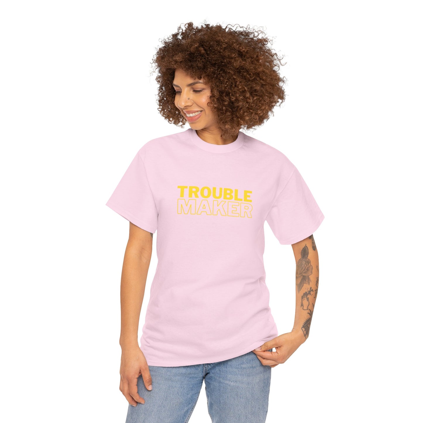 Gildan 5000 Heavy Cotton Tshirt Trouble Maker and Trouble Keeper Couple Matching Shirts, Funny Couple Tee, Trouble Shirt, Couple Matchings Tshirt, Funny Saying Tee