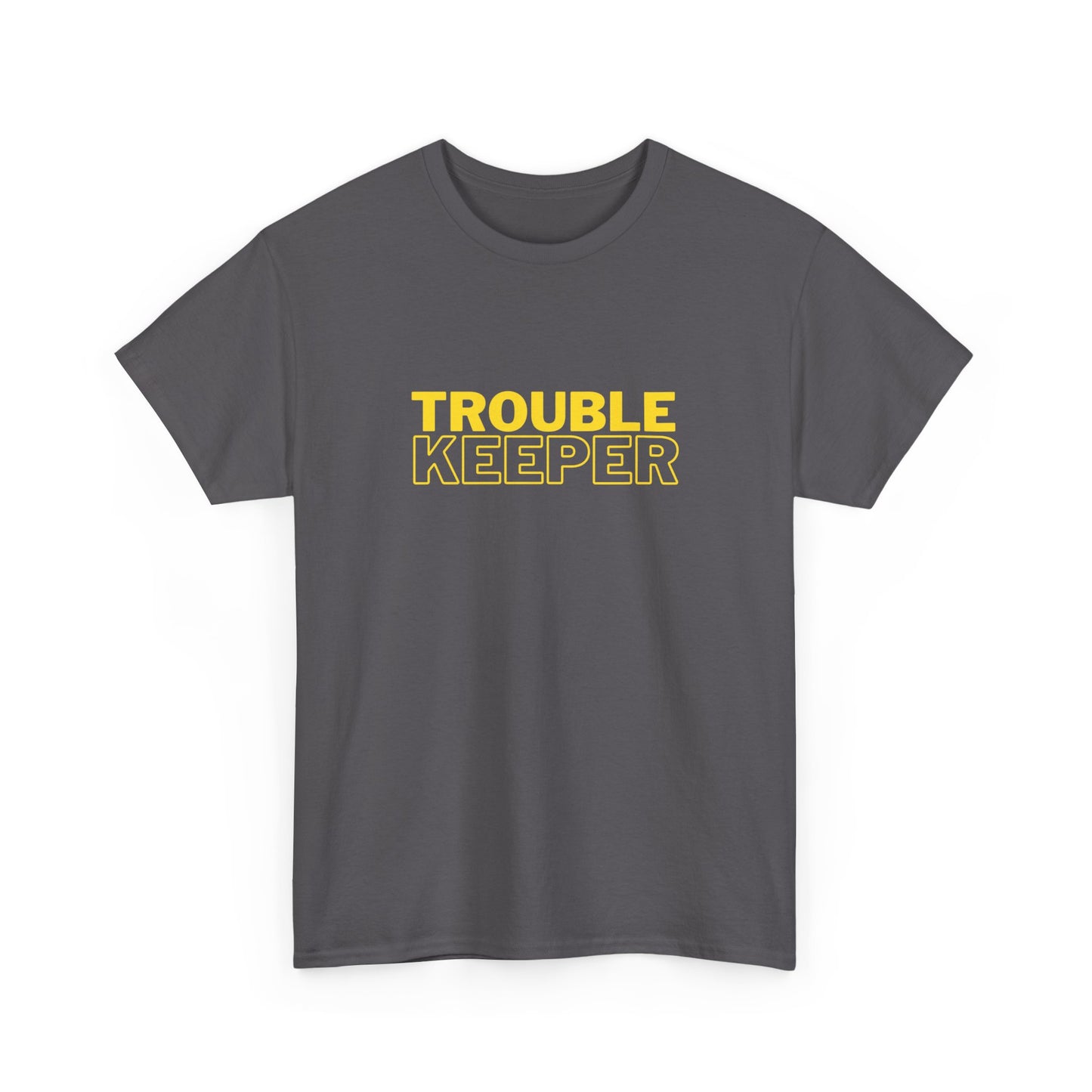 Gildan 5000 Heavy Cotton Tshirt Trouble Keeper and Trouble Maker Couple Matching Shirts, Funny Couple Tee, Trouble Shirt, Couple Matchings Tshirt, Funny Saying Tee