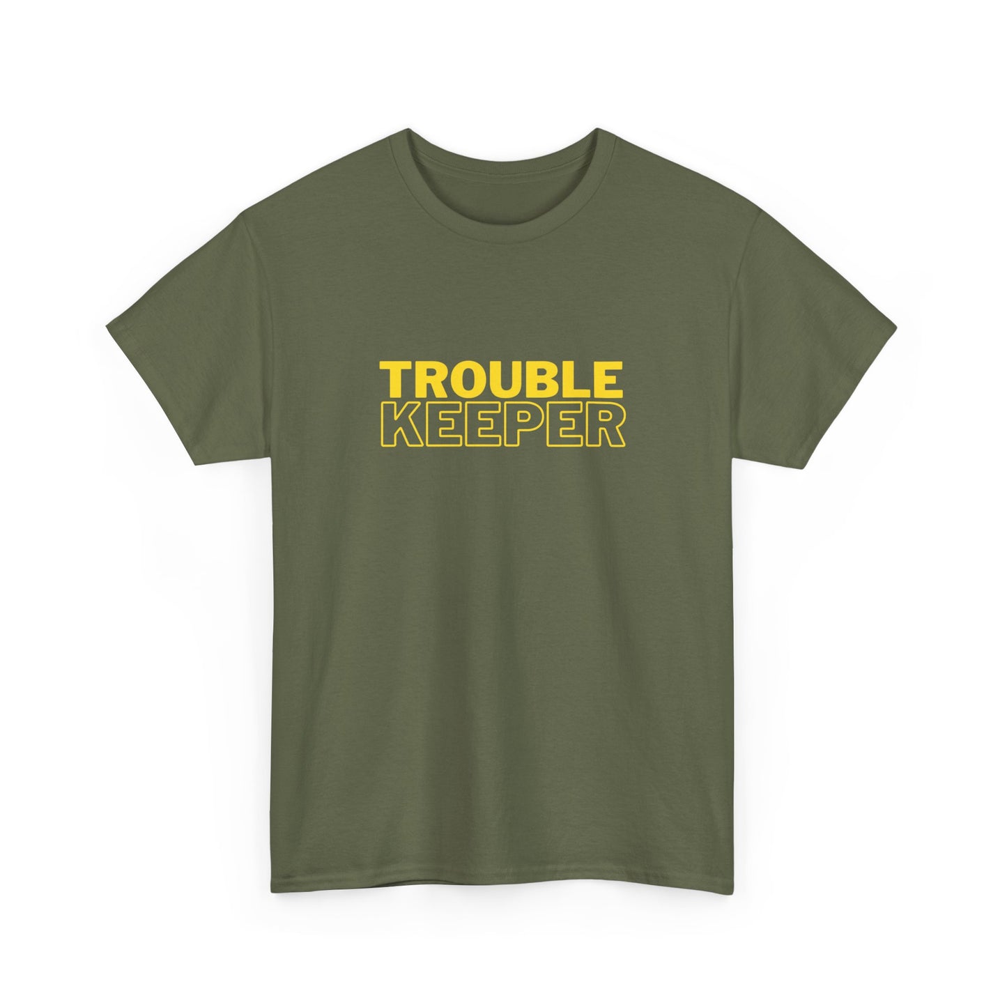 Gildan 5000 Heavy Cotton Tshirt Trouble Keeper and Trouble Maker Couple Matching Shirts, Funny Couple Tee, Trouble Shirt, Couple Matchings Tshirt, Funny Saying Tee