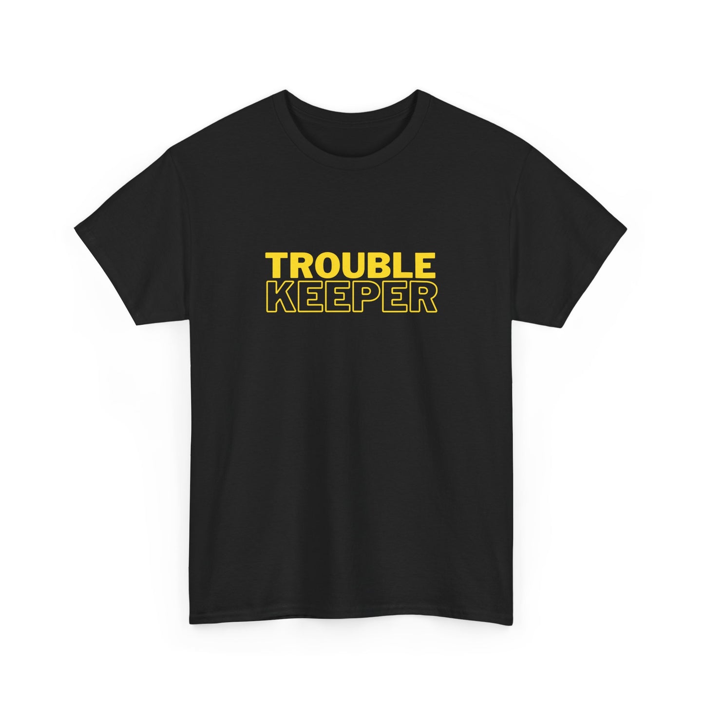 Gildan 5000 Heavy Cotton Tshirt Trouble Keeper and Trouble Maker Couple Matching Shirts, Funny Couple Tee, Trouble Shirt, Couple Matchings Tshirt, Funny Saying Tee