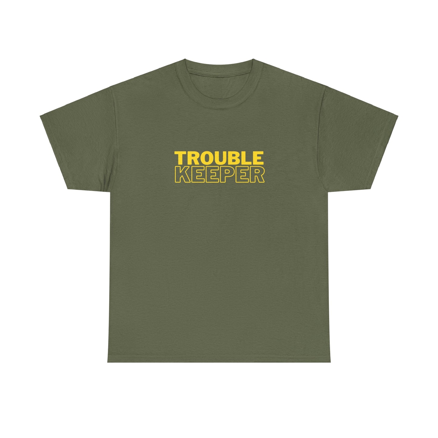 Gildan 5000 Heavy Cotton Tshirt Trouble Keeper and Trouble Maker Couple Matching Shirts, Funny Couple Tee, Trouble Shirt, Couple Matchings Tshirt, Funny Saying Tee