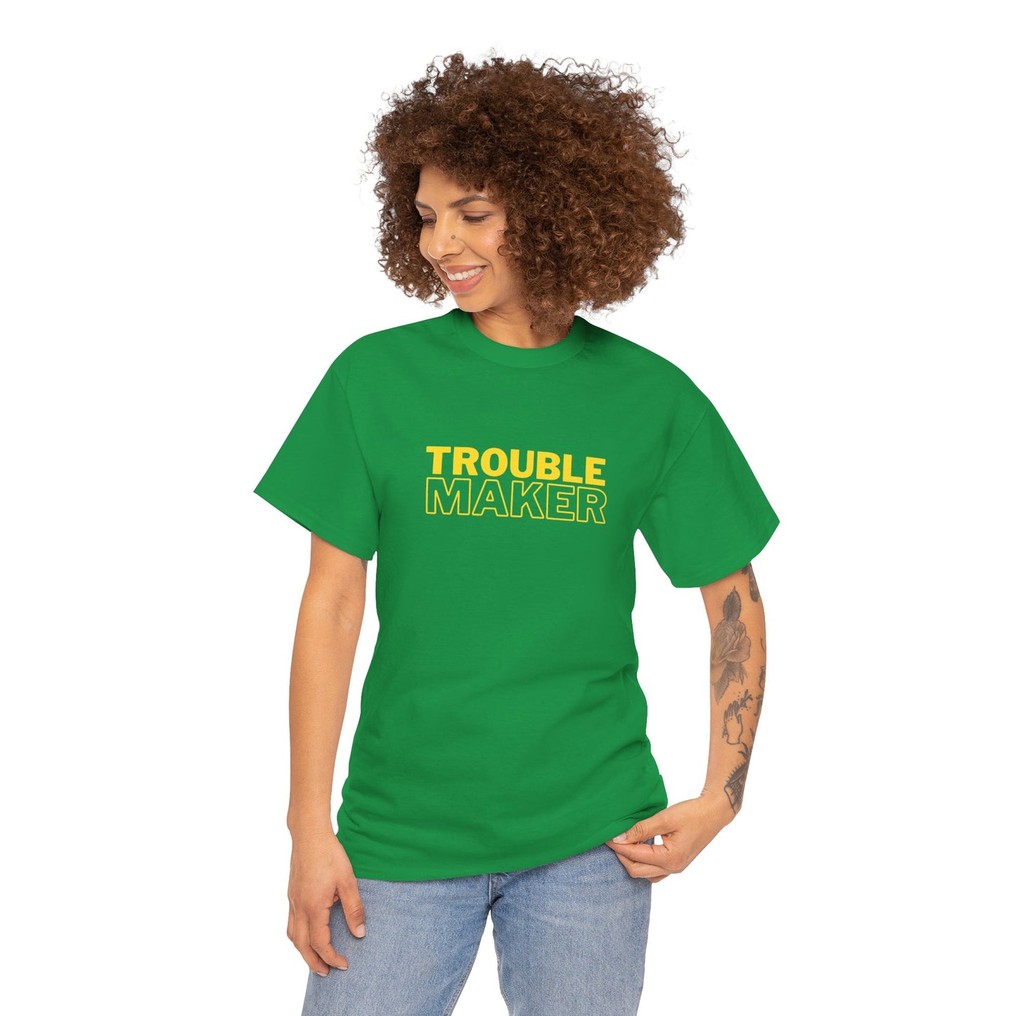 Gildan 5000 Heavy Cotton Tshirt Trouble Maker and Trouble Keeper Couple Matching Shirts, Funny Couple Tee, Trouble Shirt, Couple Matchings Tshirt, Funny Saying Tee