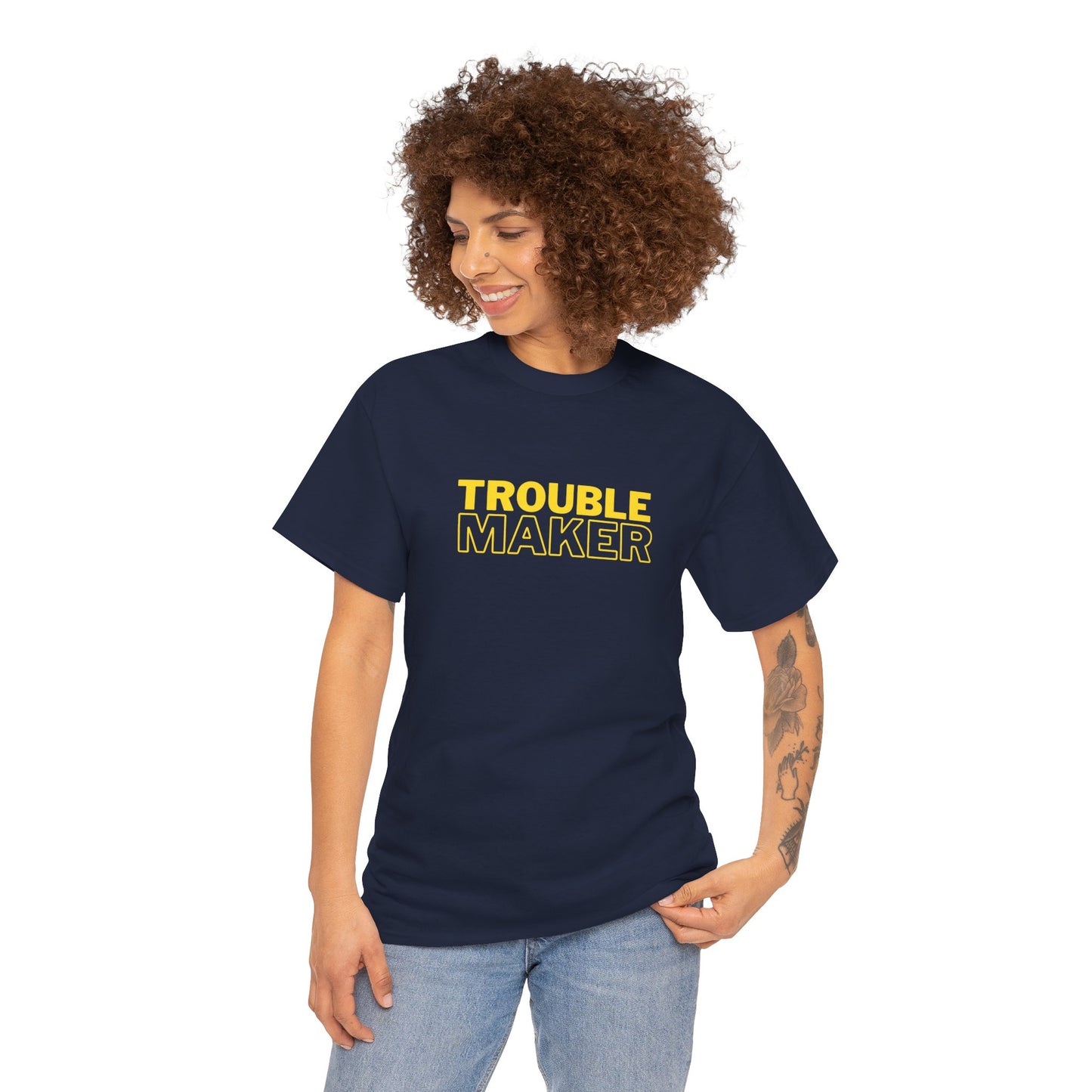 Gildan 5000 Heavy Cotton Tshirt Trouble Maker and Trouble Keeper Couple Matching Shirts, Funny Couple Tee, Trouble Shirt, Couple Matchings Tshirt, Funny Saying Tee