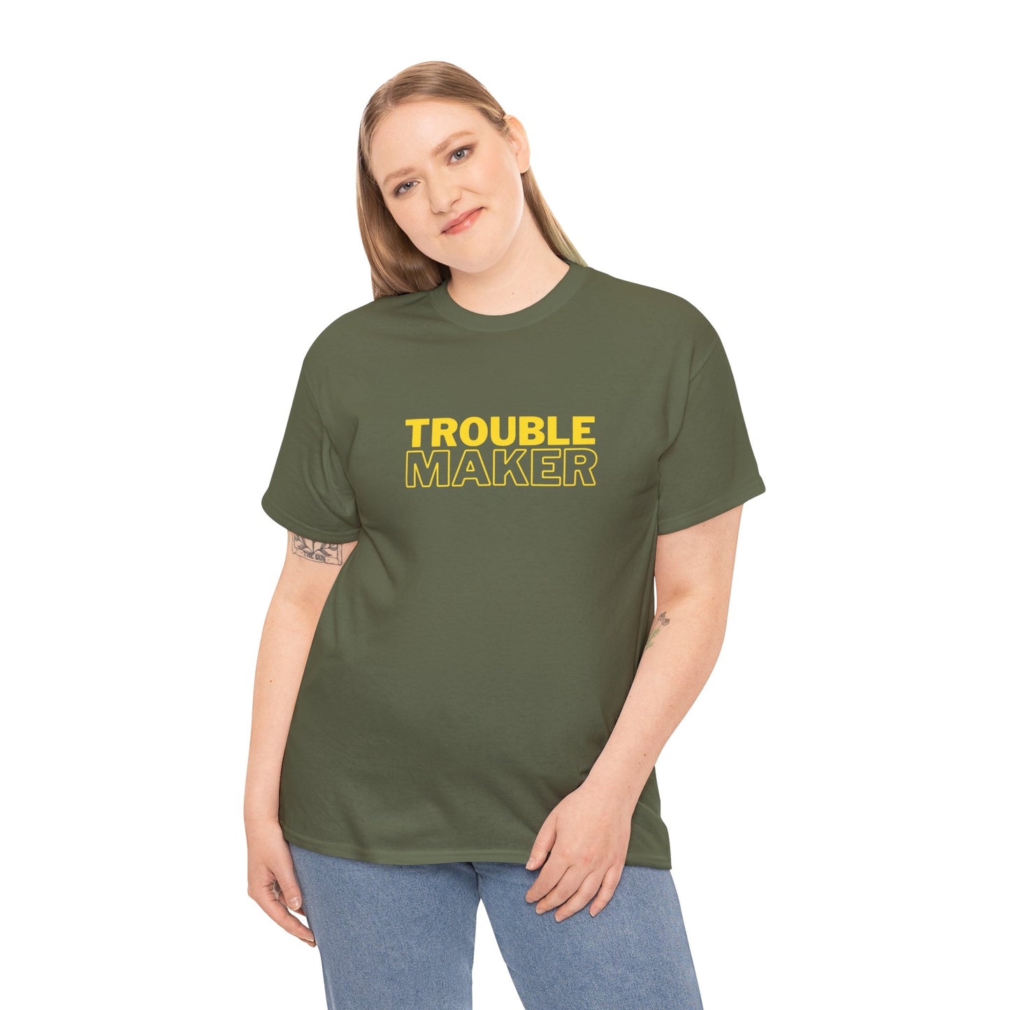 Gildan 5000 Heavy Cotton Tshirt Trouble Maker and Trouble Keeper Couple Matching Shirts, Funny Couple Tee, Trouble Shirt, Couple Matchings Tshirt, Funny Saying Tee