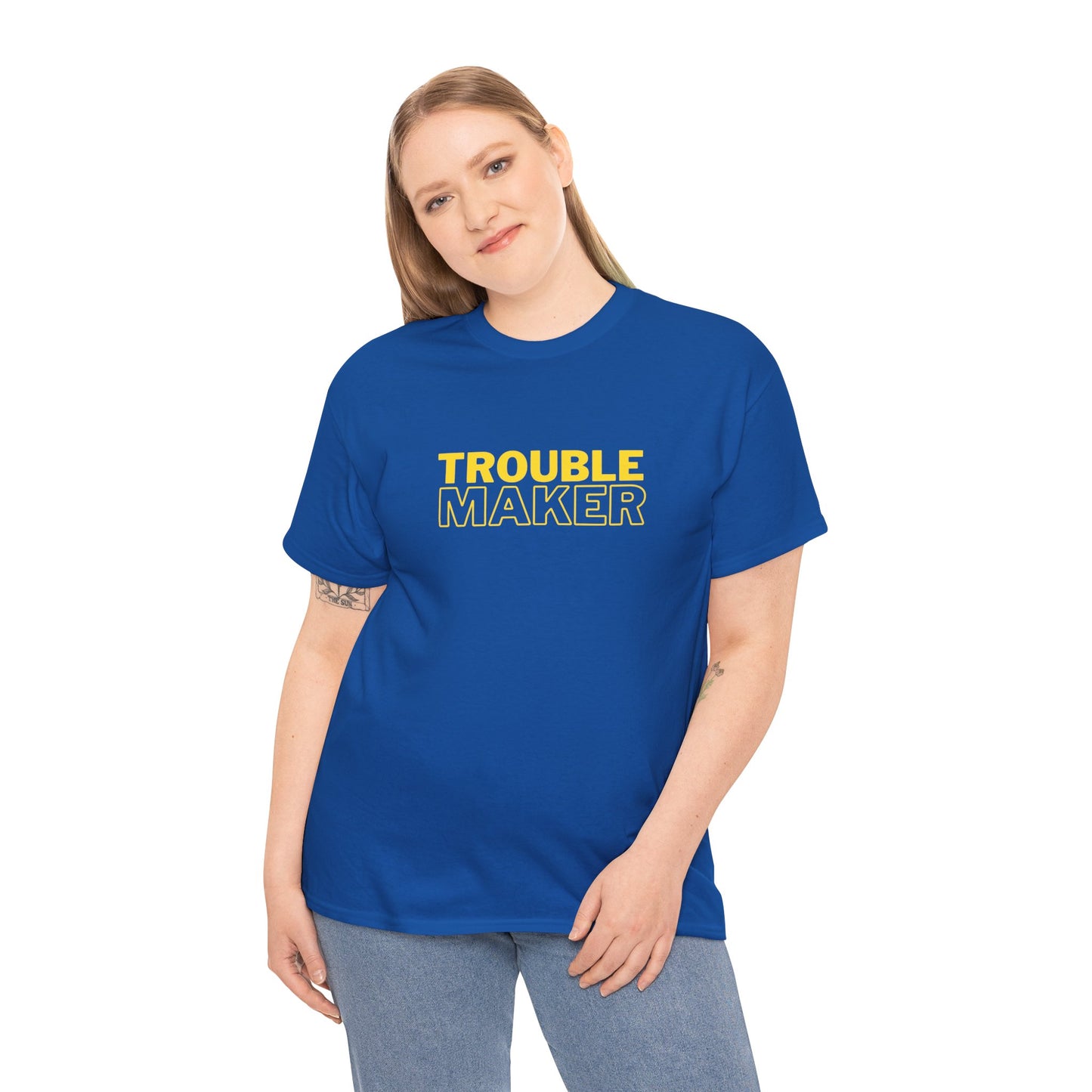 Gildan 5000 Heavy Cotton Tshirt Trouble Maker and Trouble Keeper Couple Matching Shirts, Funny Couple Tee, Trouble Shirt, Couple Matchings Tshirt, Funny Saying Tee