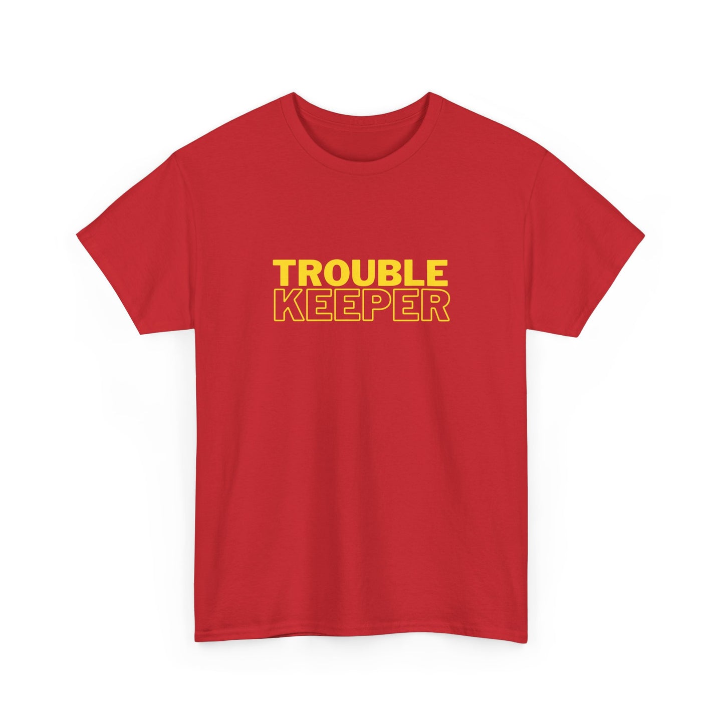 Gildan 5000 Heavy Cotton Tshirt Trouble Keeper and Trouble Maker Couple Matching Shirts, Funny Couple Tee, Trouble Shirt, Couple Matchings Tshirt, Funny Saying Tee