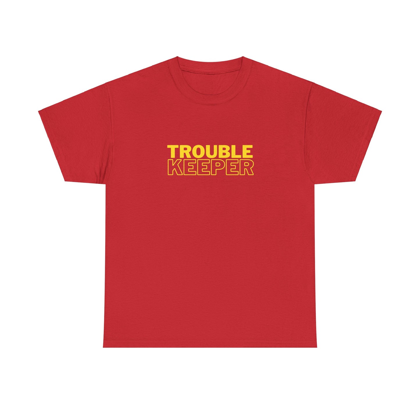 Gildan 5000 Heavy Cotton Tshirt Trouble Keeper and Trouble Maker Couple Matching Shirts, Funny Couple Tee, Trouble Shirt, Couple Matchings Tshirt, Funny Saying Tee