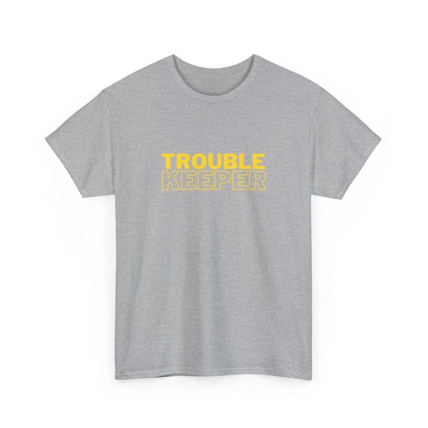 Gildan 5000 Heavy Cotton Tshirt Trouble Keeper and Trouble Maker Couple Matching Shirts, Funny Couple Tee, Trouble Shirt, Couple Matchings Tshirt, Funny Saying Tee