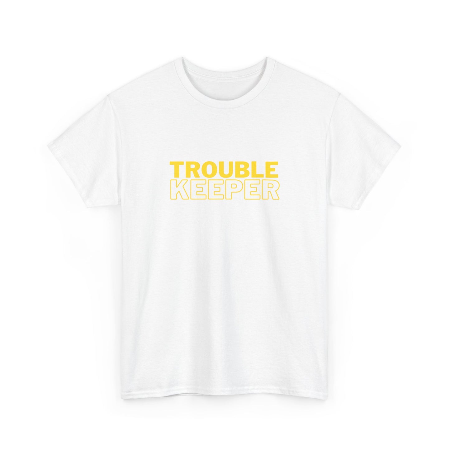 Gildan 5000 Heavy Cotton Tshirt Trouble Keeper and Trouble Maker Couple Matching Shirts, Funny Couple Tee, Trouble Shirt, Couple Matchings Tshirt, Funny Saying Tee