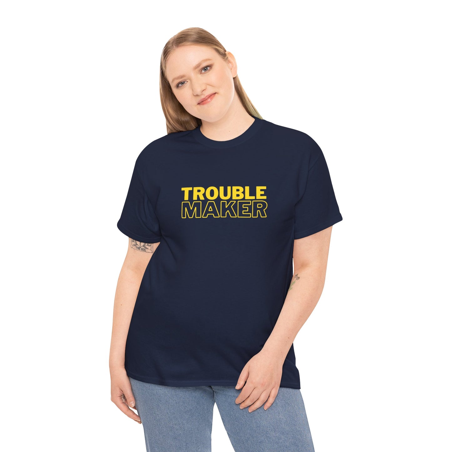 Gildan 5000 Heavy Cotton Tshirt Trouble Maker and Trouble Keeper Couple Matching Shirts, Funny Couple Tee, Trouble Shirt, Couple Matchings Tshirt, Funny Saying Tee