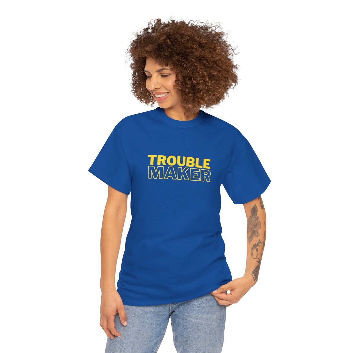 Gildan 5000 Heavy Cotton Tshirt Trouble Maker and Trouble Keeper Couple Matching Shirts, Funny Couple Tee, Trouble Shirt, Couple Matchings Tshirt, Funny Saying Tee