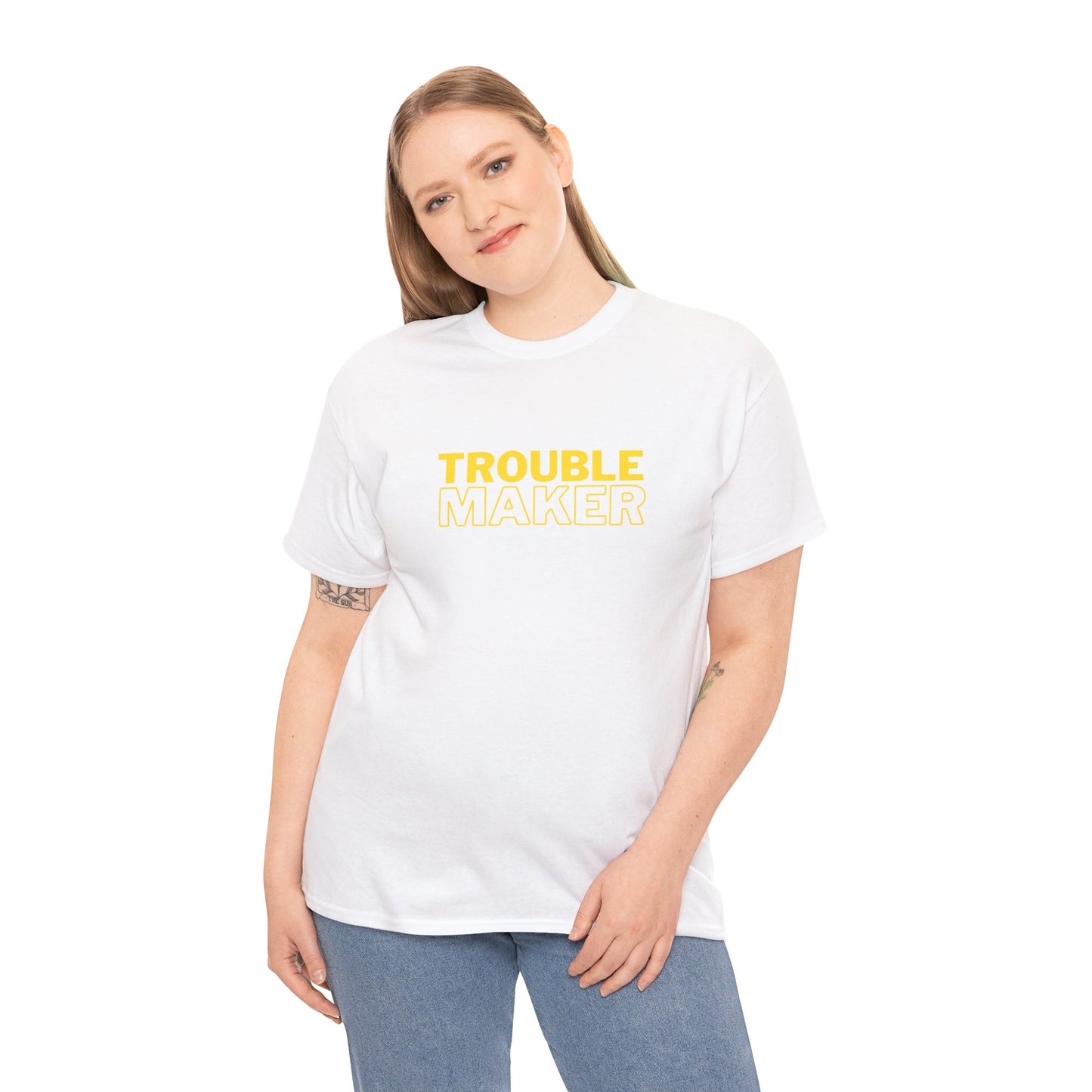 Gildan 5000 Heavy Cotton Tshirt Trouble Maker and Trouble Keeper Couple Matching Shirts, Funny Couple Tee, Trouble Shirt, Couple Matchings Tshirt, Funny Saying Tee