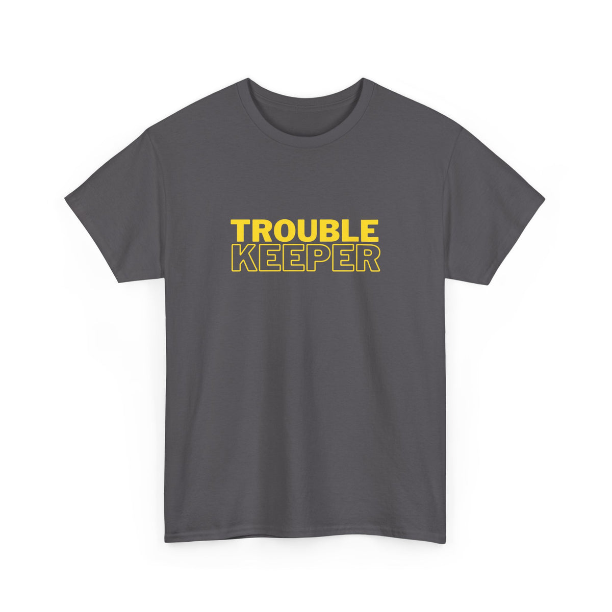 Gildan 5000 Heavy Cotton Tshirt Trouble Keeper and Trouble Maker Couple Matching Shirts, Funny Couple Tee, Trouble Shirt, Couple Matchings Tshirt, Funny Saying Tee