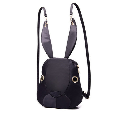 Cartoon Rabbit Nylon Backpack Purse