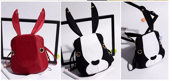 Cartoon Rabbit Nylon Backpack Purse