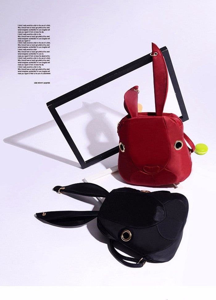 Cartoon Rabbit Nylon Backpack Purse