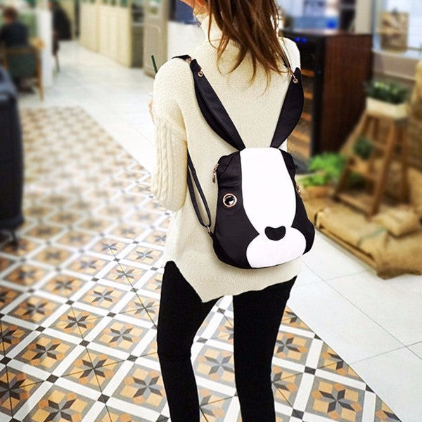 Cartoon Rabbit Nylon Backpack Purse