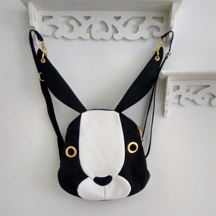 Cartoon Rabbit Nylon Backpack Purse